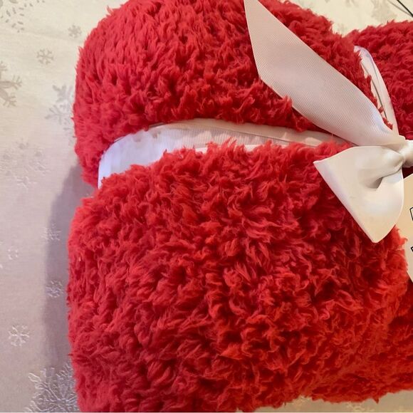 NWT Mainstays Red Faux Shearling Blanket 102”x90” - Picture 6 of 6